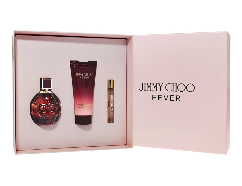 JIMMY CHOO FEVER - SET FOR WOMEN - EDP 100 ml + EDP 7.5 ml + PERFUMED BODY LOTION 100 ml