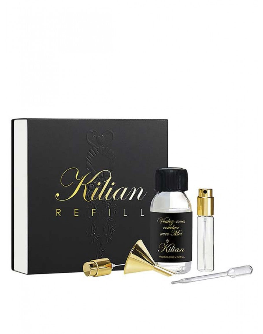 Kilian Voulez Vous Set For Unisex - EDP 50 ml Refill + Vial 7.5 ml + Funnel + Dropper + Spray