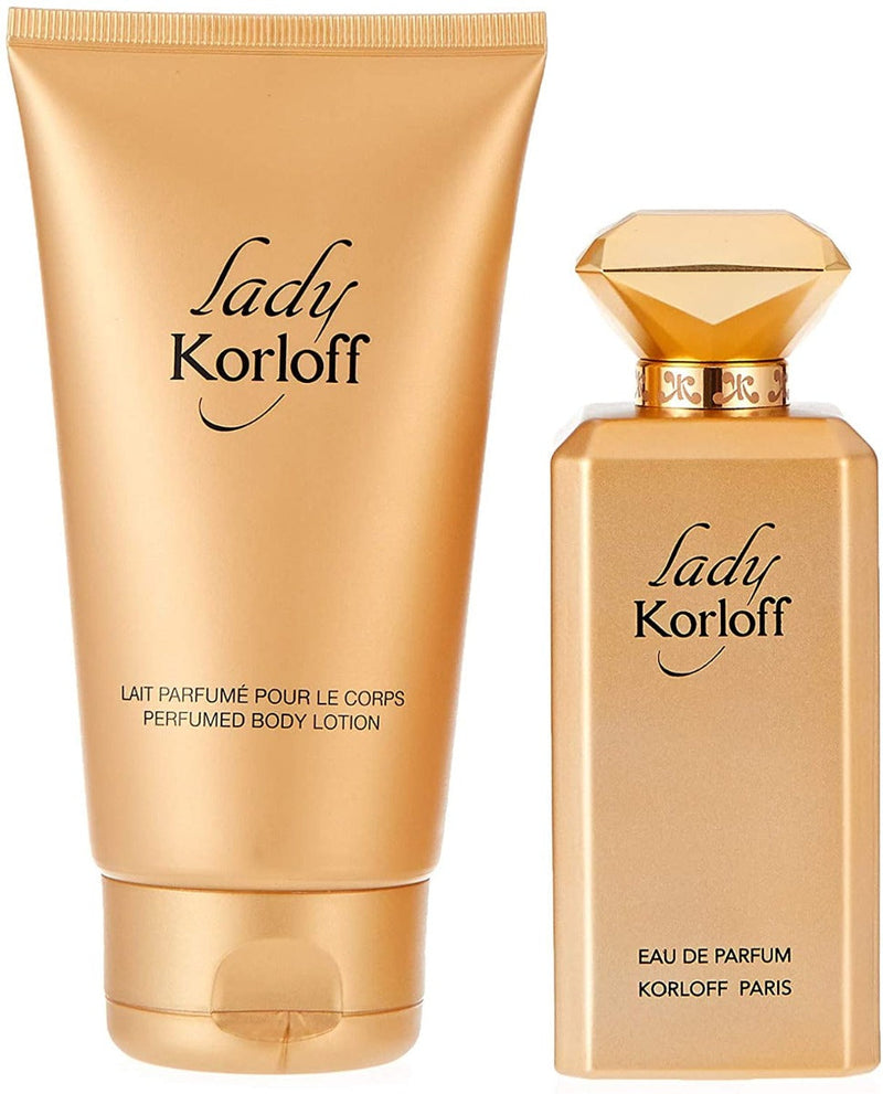 korloff Lady Perfumes Assorted Fragrances For Women, Perfumes 88 ml + Body Lotion 150 ml