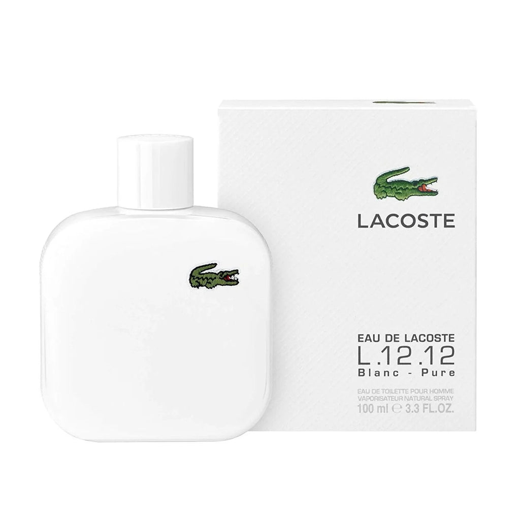 Eau De Lacoste L.12.12 Blanc by Lacoste for Men - Eau de Toilette, 100ml