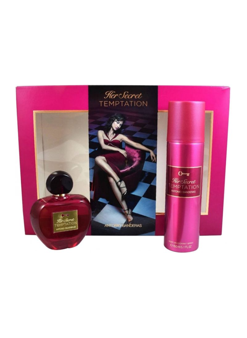 ANTONIO BANDERAS HER SECRET TEMPTATION EDT 80ML+150ML DEODORANT SET
