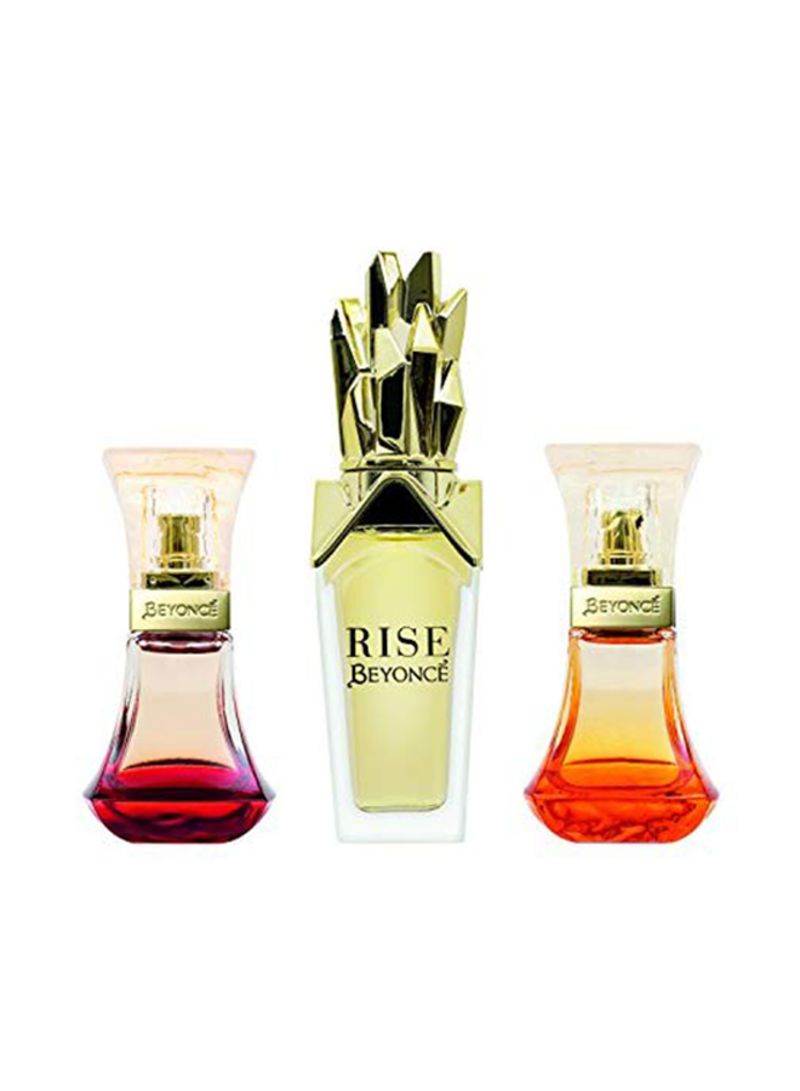 BEYONCE HEAT EDP 15ML+ RISE EDP 30ML+ HEAT RUSH EDT 15ML SET