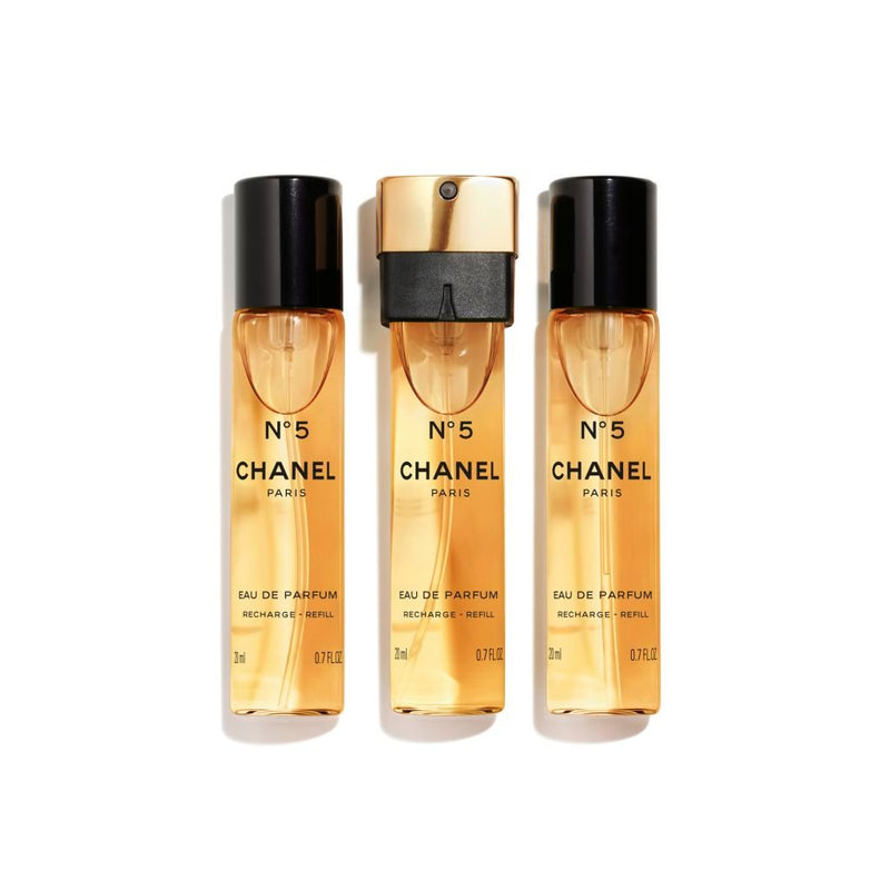 CHANEL NO.5 FOR WOMEN EDP 3x20 ml REFILL TRAVEL SPRAY