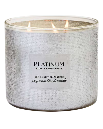 Bath And Body Works Platinum Scented Candle 411g