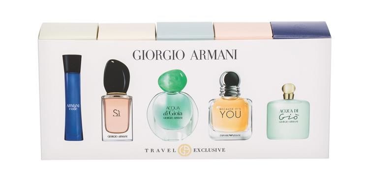 Armani Code For Women EDT 3ml+ Si EDP 7ml+Di Gioia EDP 5ml+Its You EDP 7ml+Acqua Di Gio EDP 5ml Mini Set