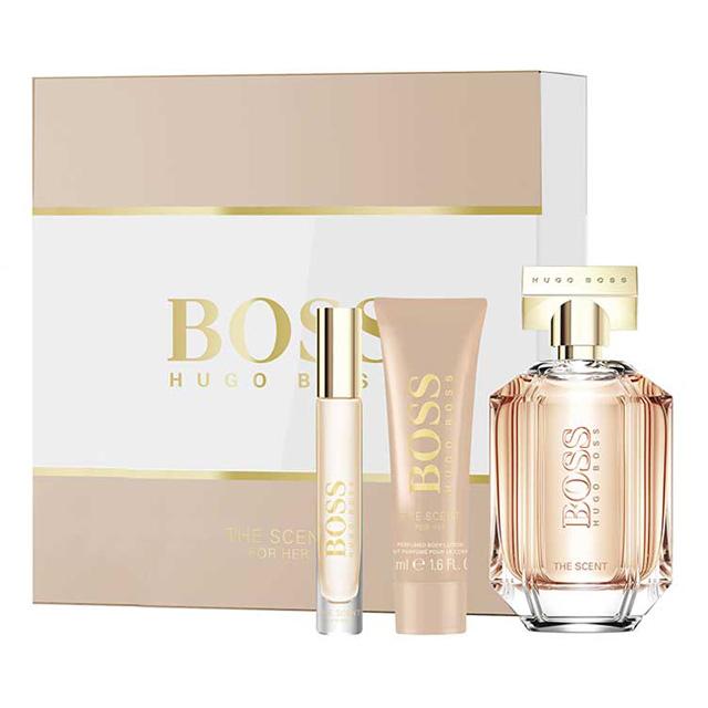 HUGO BOSS THE SCENT FOR HER FOR WOMEN SET EDP 50 ml + EDP 7.4 ml + PRFM BODY LOTION 50 ml