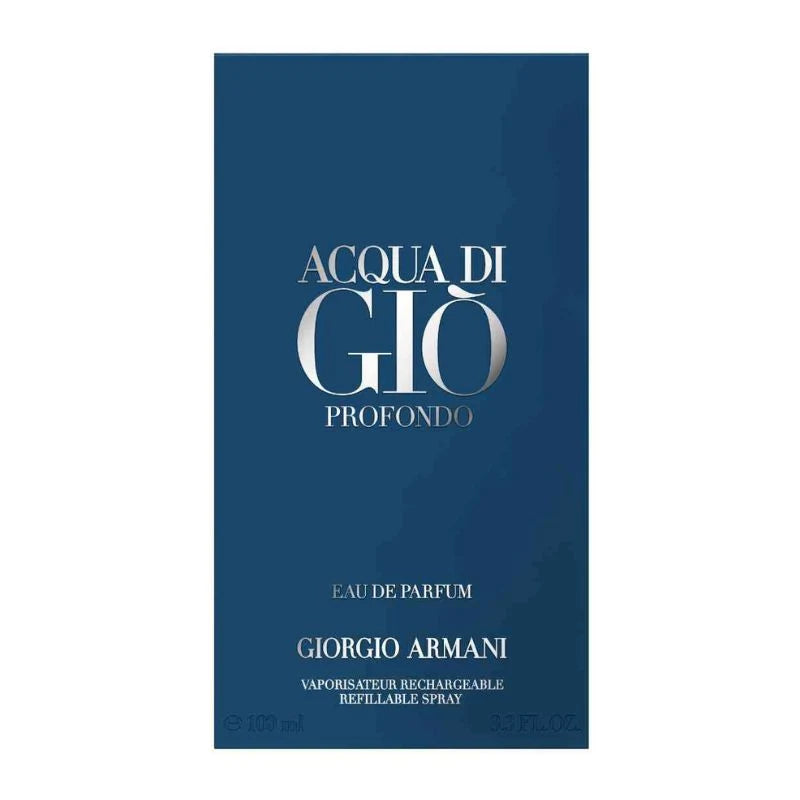 Giorgio Armani Acqua Di Gio Profondo For Men EDP 100ml Refillable