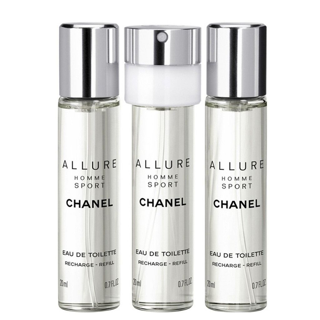 CHANEL ALLURE HOMME SPORT TRAVEL SPRAY FOR MEN EDT  3x20 ml