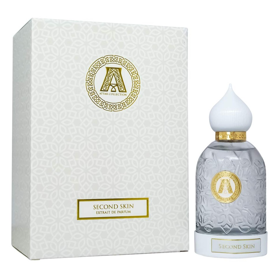 Attar Collection Second Skin Extrait de Parfum, Floral Woody Musk Fragrance For Women And Men 80ml