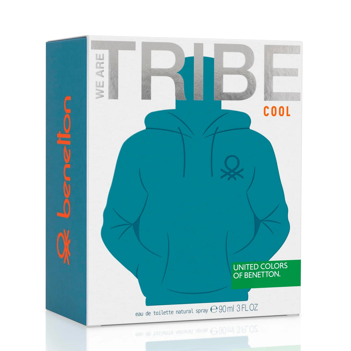 Benetton We Are Tribe Cool Eau De Toilette For Men -Woody Aromatic Perfume 90ml