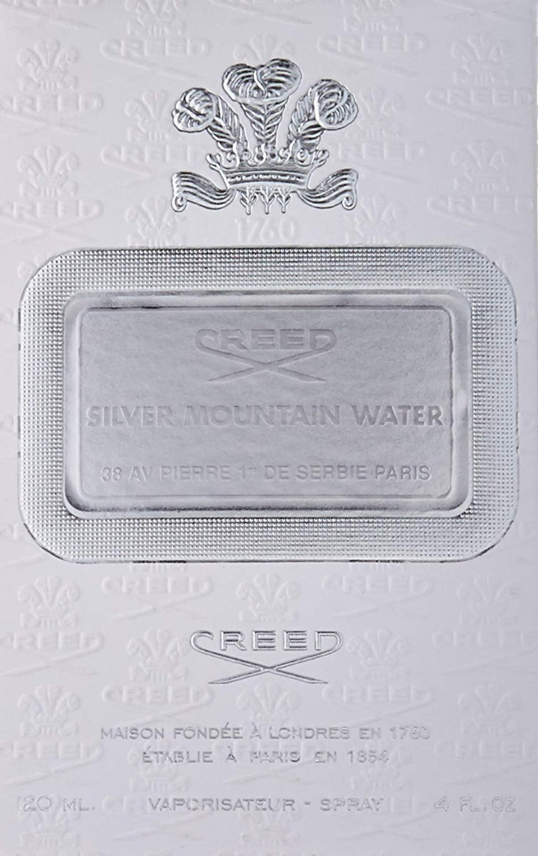 Creed Silver Mountain Eau de Parfum Spray Perfume for Men, 4 Fluid Ounce, 120ml