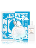 HERMES EAU DES MERVEILLES BLEUE FOR WOMEN SET EDT 100 ml + MOISTURIZING BODY LOTION 80 ml