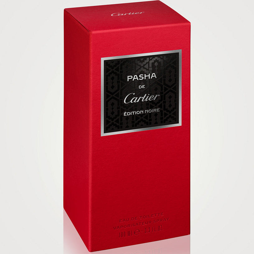 Cartier Pasha de Cartier Edition Noire Eau De Toilette For Men - Woody Aromatic Perfume 100ml Refillable