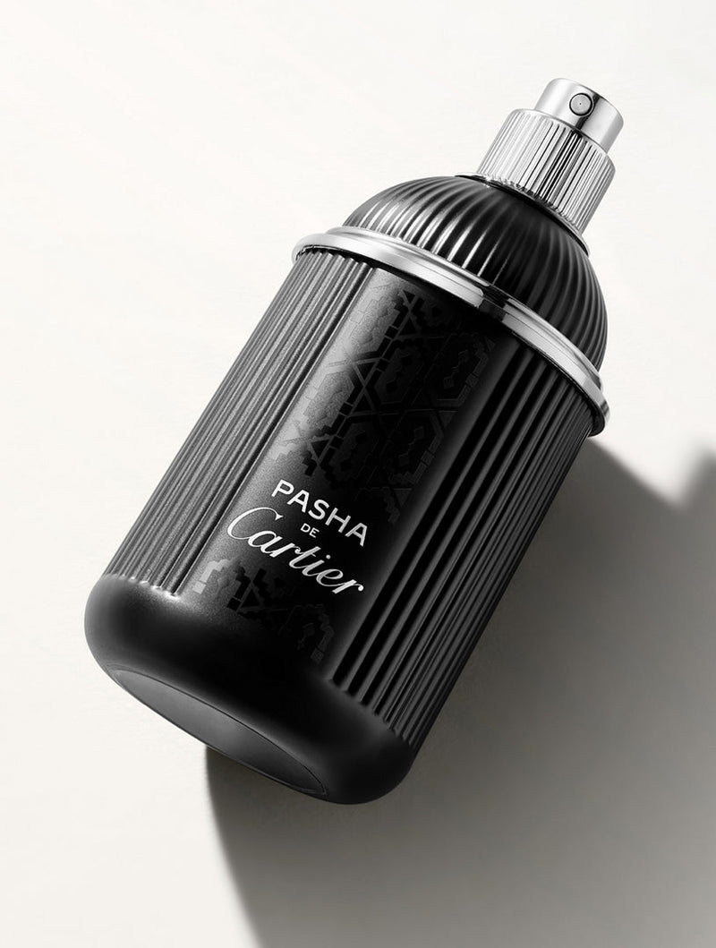 Cartier Pasha de Cartier Edition Noire Eau De Toilette For Men - Woody Aromatic Perfume 100ml Refillable