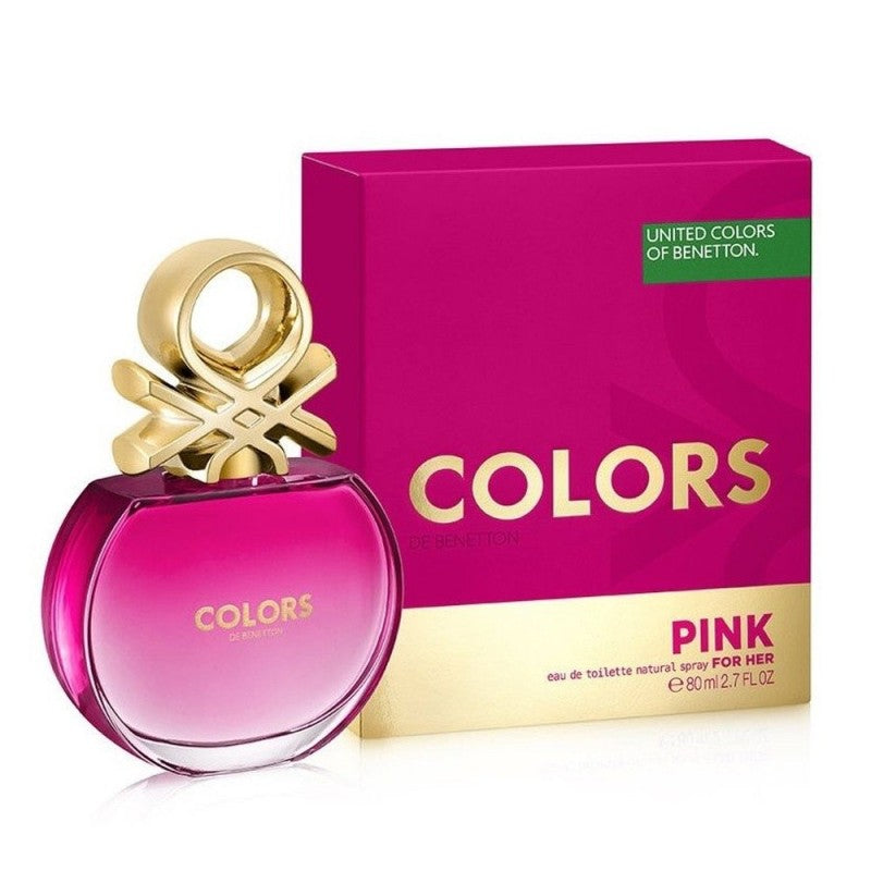 UNITED COLORS OF BENETTON COLORS PINK FOR WOMEN EDT 80ML