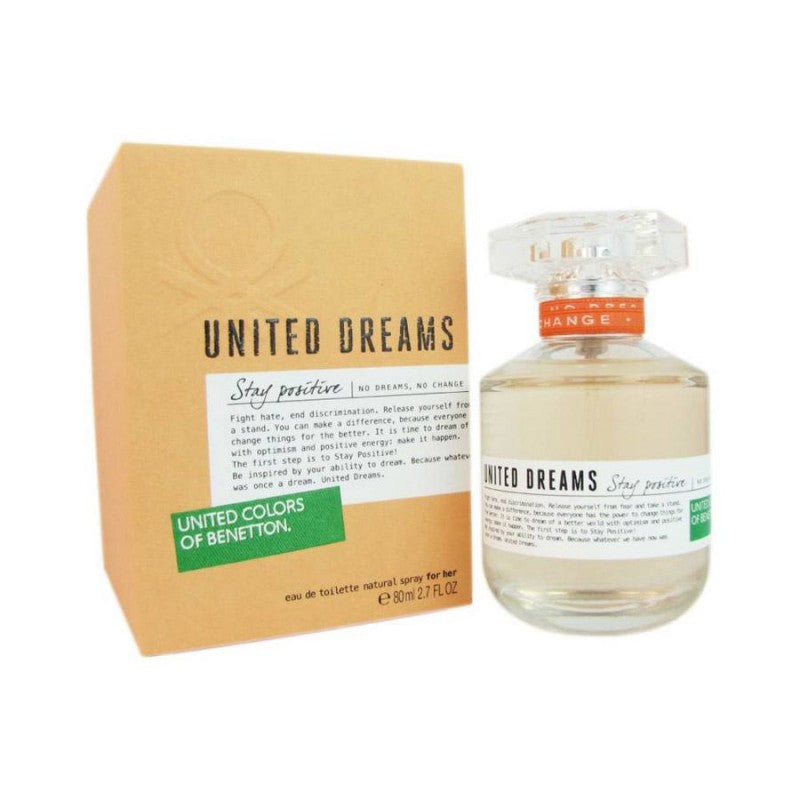 UNITED COLORS OF BENETTONE UNITED DREAMS STAY POSITIVE FOR WOMEN EDT 80ML