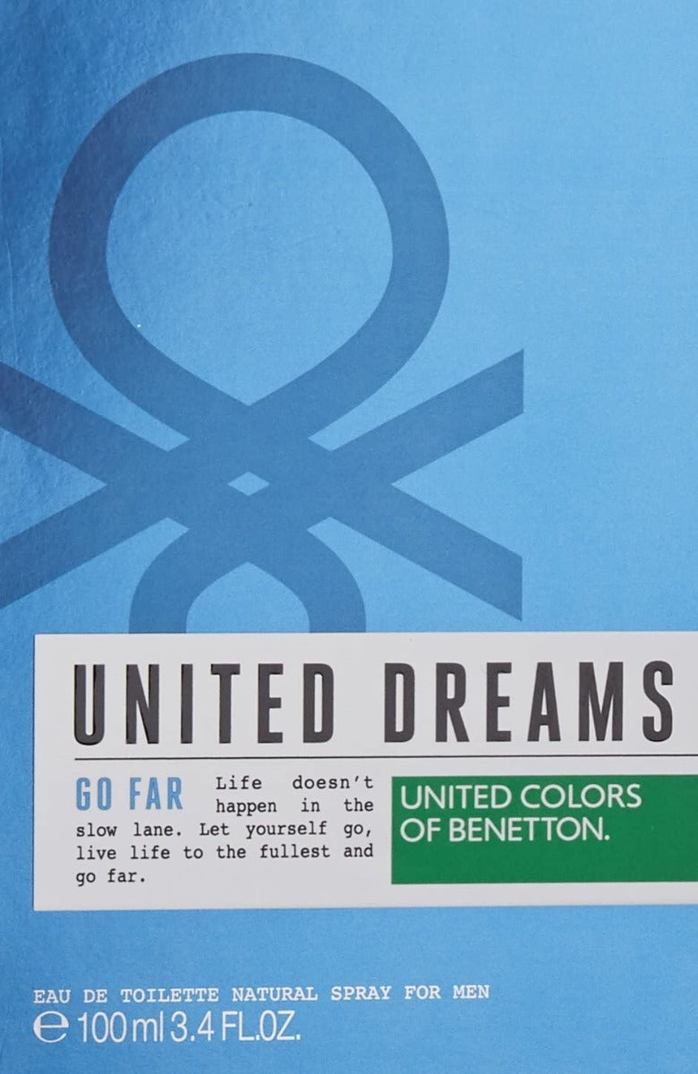 United Colors of Benetton United Dreams Go Far by United Colors of Benetton for Men - 100 ml - EDT Spray