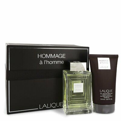 Lalique Hommage For Men EDT 100ml + 150ml Hair & Body Shower Gel  Set